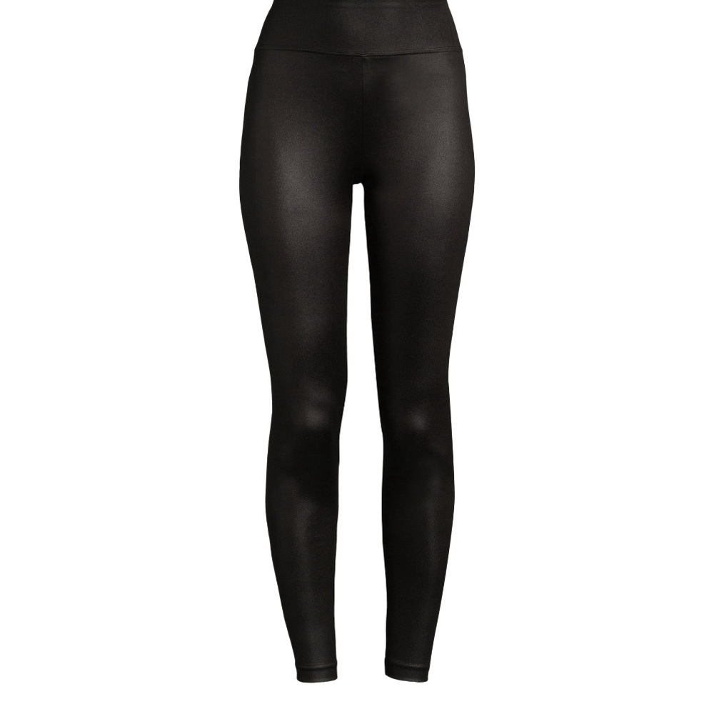 No Boundaries Liquid Leggings High Rise Ankle Length Black Soot New Size 15/17